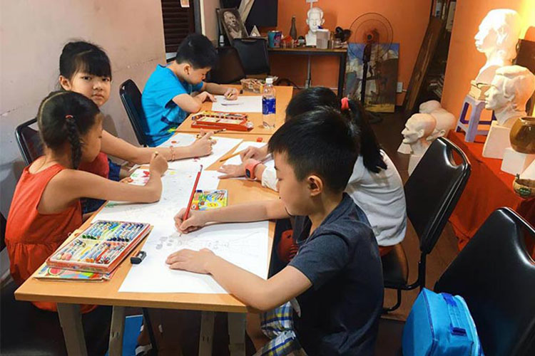 Mỹ Thuật Sài Gòn - Lớp học vẽ cho trẻ em ở TPHCM | Image: Kynaforkid
