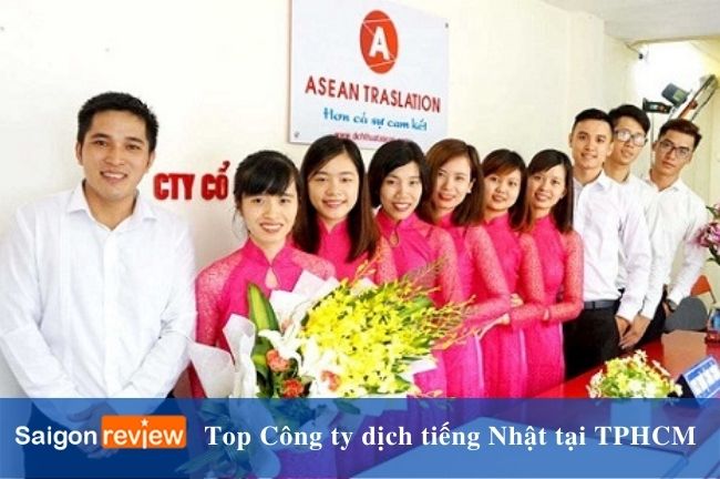 Đội ngũ nhân viên của công ty Asean| Iamge: Công ty dịch tiếng Nhật Asean