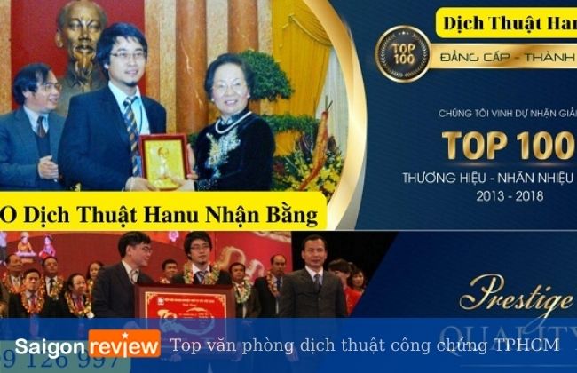 Công ty dịch thuật HANU - Văn phòng dịch thuật công chứng tốt ở Sài Gòn