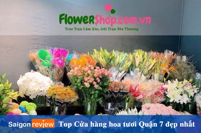 Shop hoa tươi quận 7 đẹp, uy tín