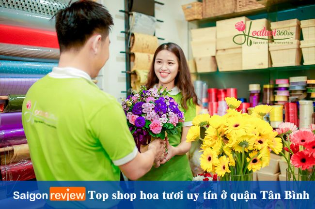 Cửa hàng hoa tươi đẹp ở quận Tân Bình