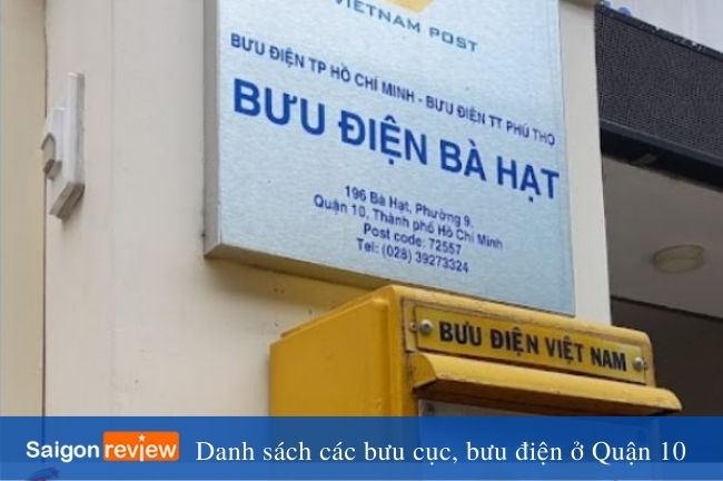 Bưu điện quận 10 Bà Hạt