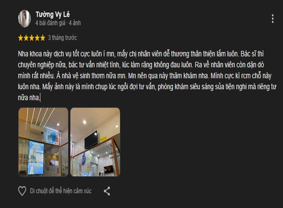Nhận được nhiều đánh giá tích cực đến từ khách hàng