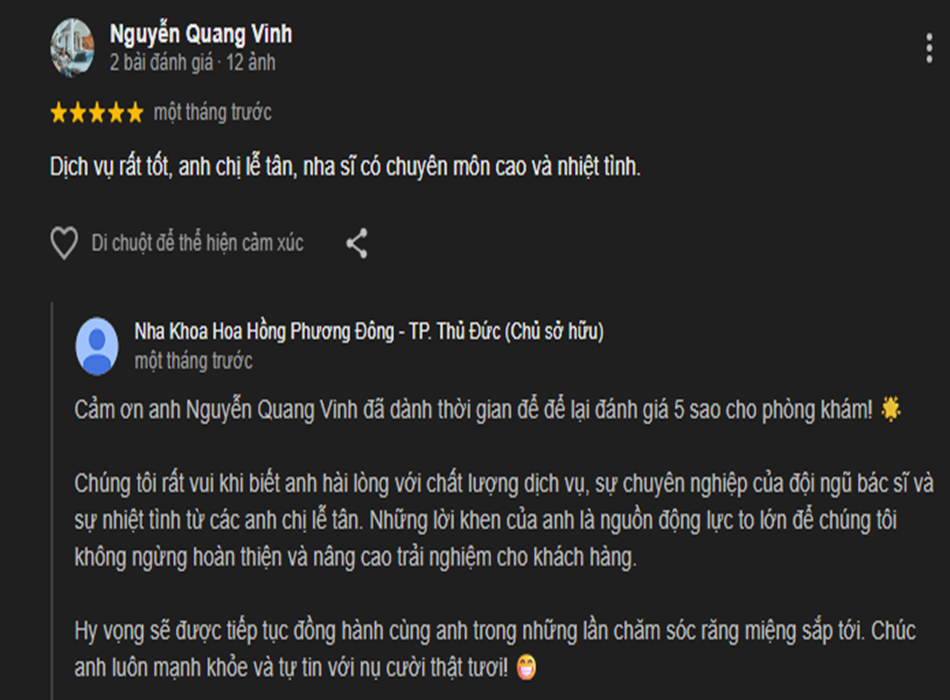 Hoa Hồng Phương Đông nhận được nhiều phản hồi tích cực từ khách hàng