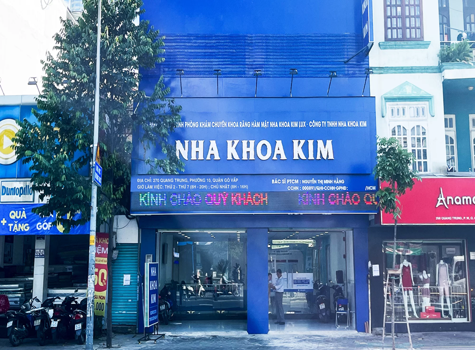 Nha khoa Kim – Phòng khám nha khoa Gò Vấp uy tín, chất lượng cao