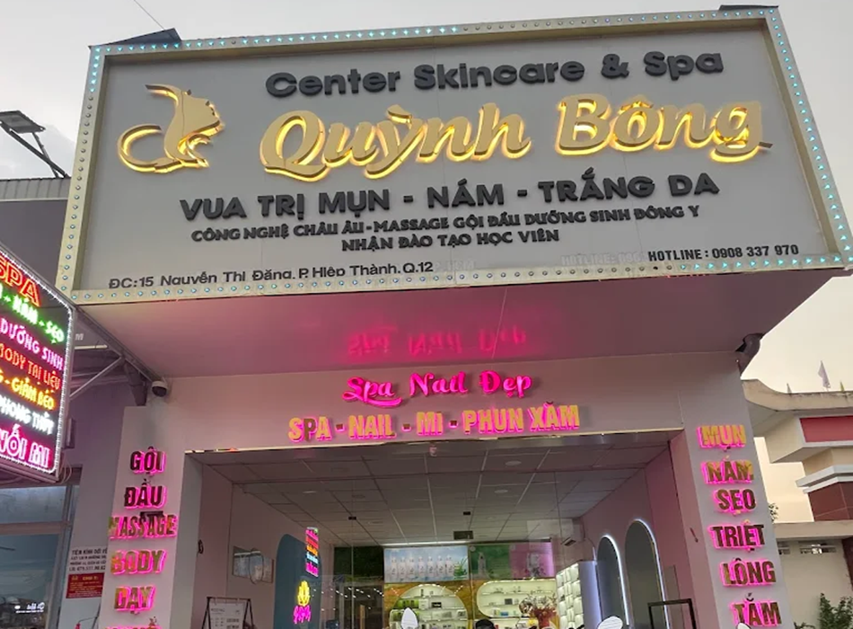 Spa Quỳnh Bông – Spa trị mụn, làm đẹp toàn diện uy tín